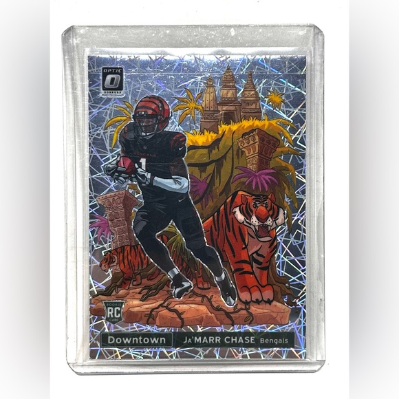 Ja’Marr Chase Downtown Panini Donruss Optic  2021 *** Print Line *** - Picture 4 of 15